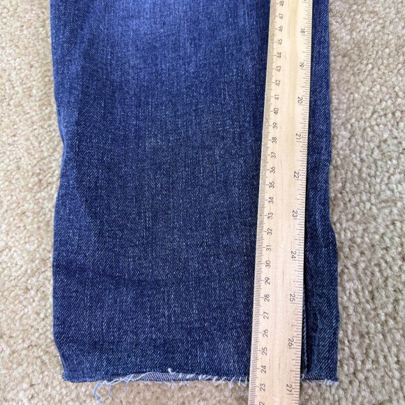 Old Navy Womens High Rise OG Straight Jeans Size 12 Blue Denim Curvy 30x27 E747 - Picture 12 of 14
